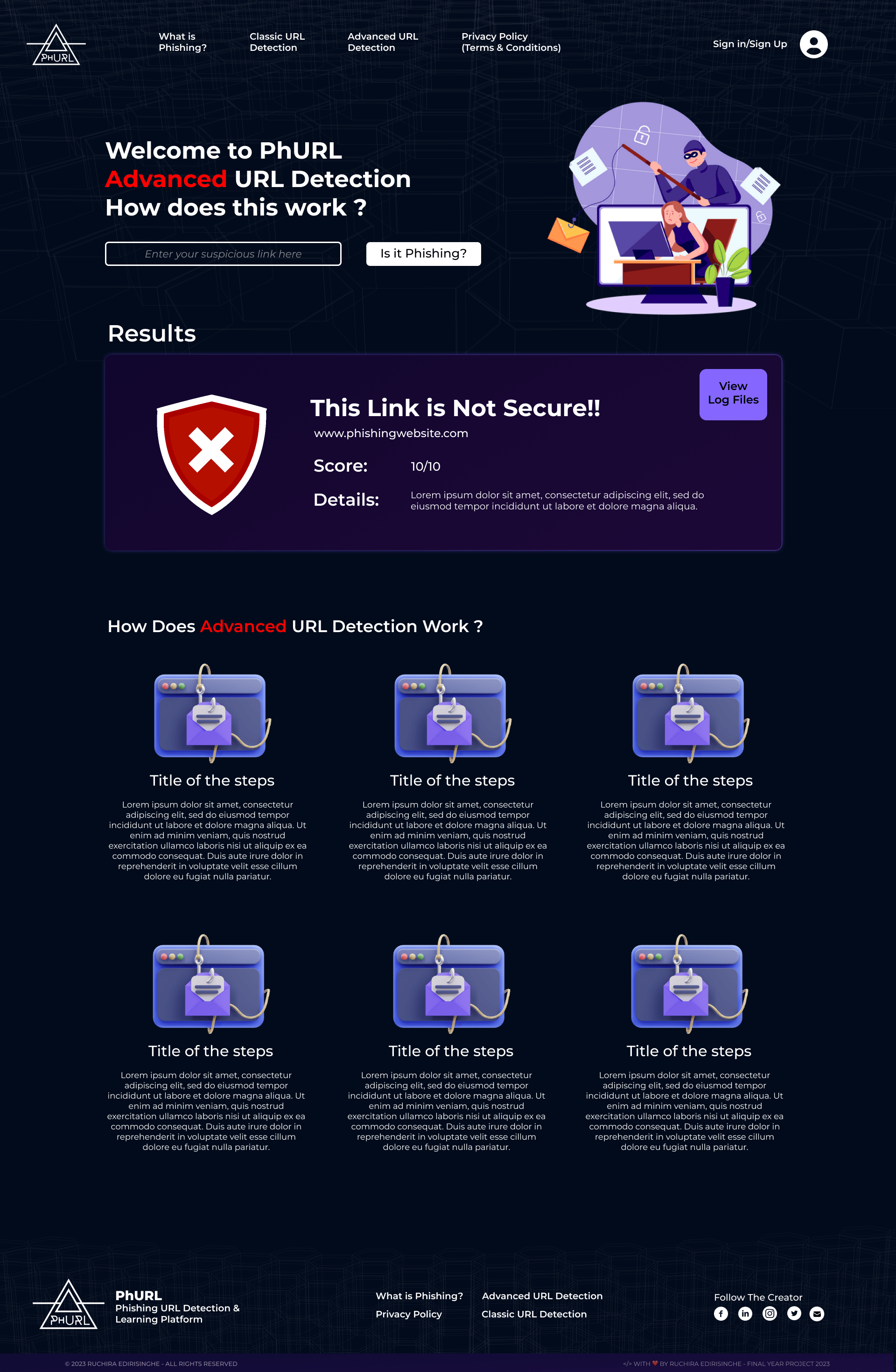Advanced URL Detection